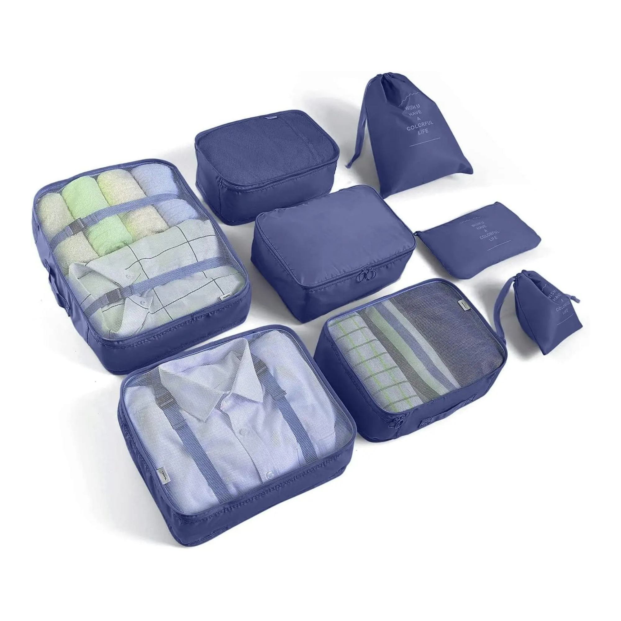 8 Piece Travel Organizer Set