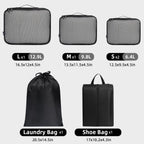 6 Piece Travel Packing Cubes