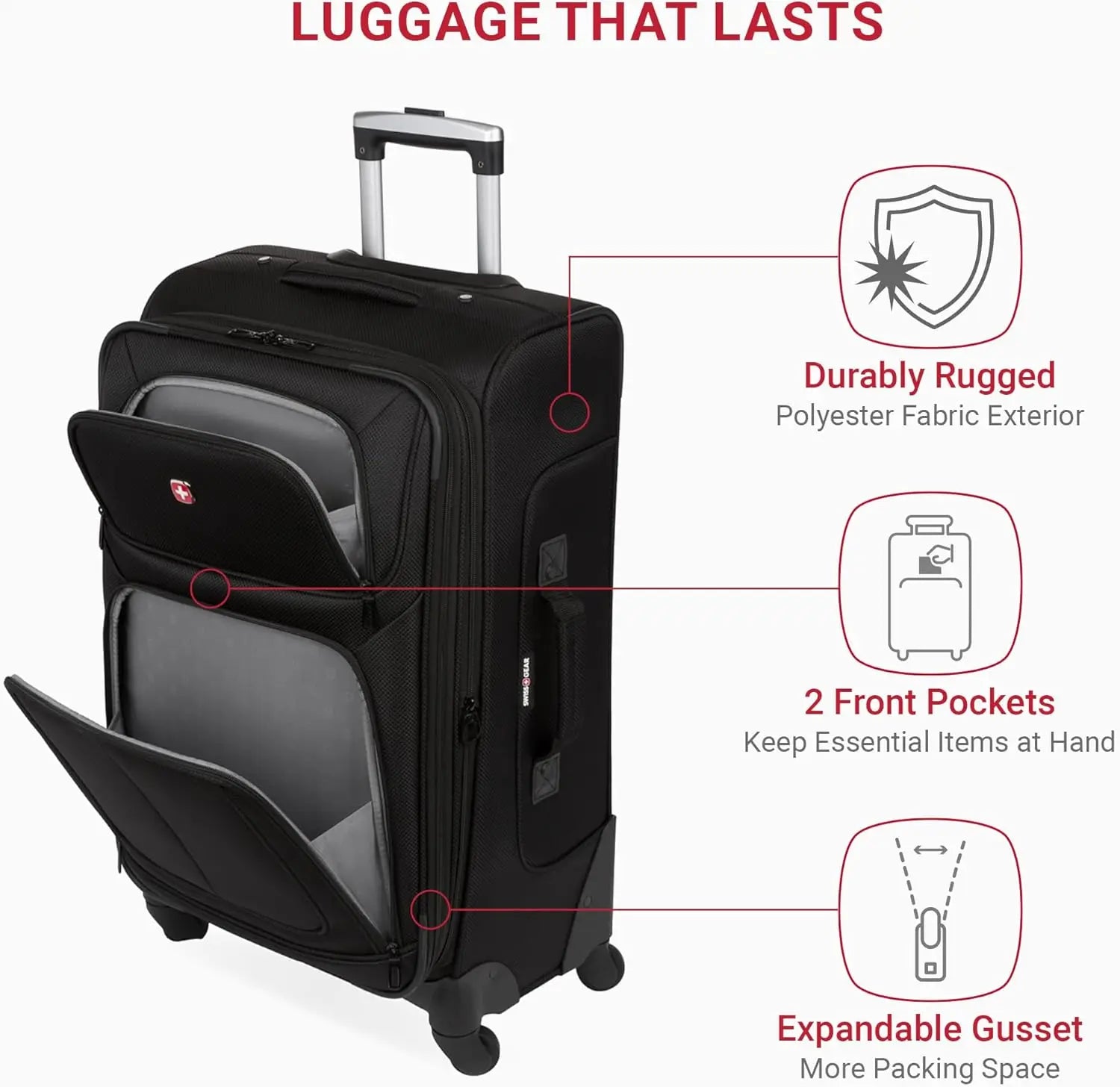 Expandable Spinner Luggage 25”