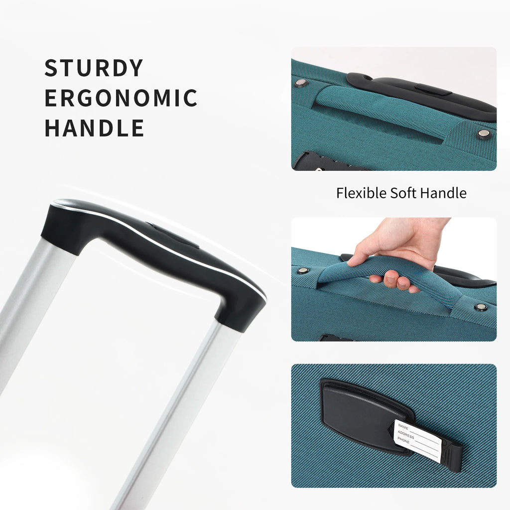 3 Piece Softside Luggage Set