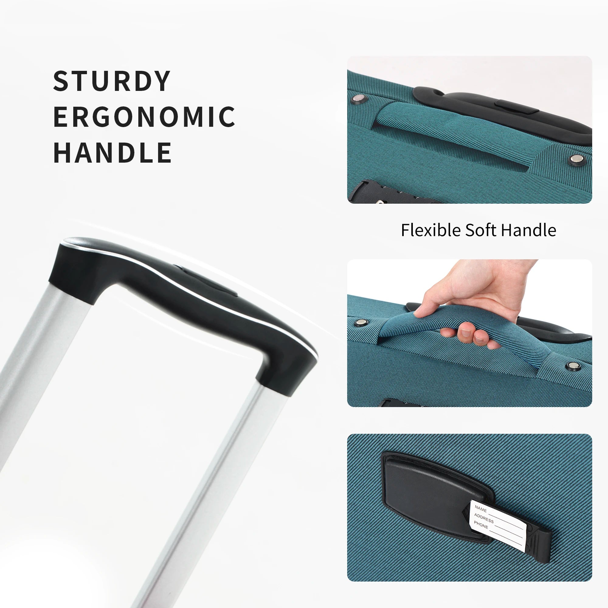 3 Piece Softside Luggage Set