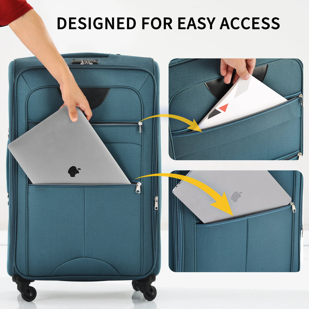 3 Piece Softside Luggage Set