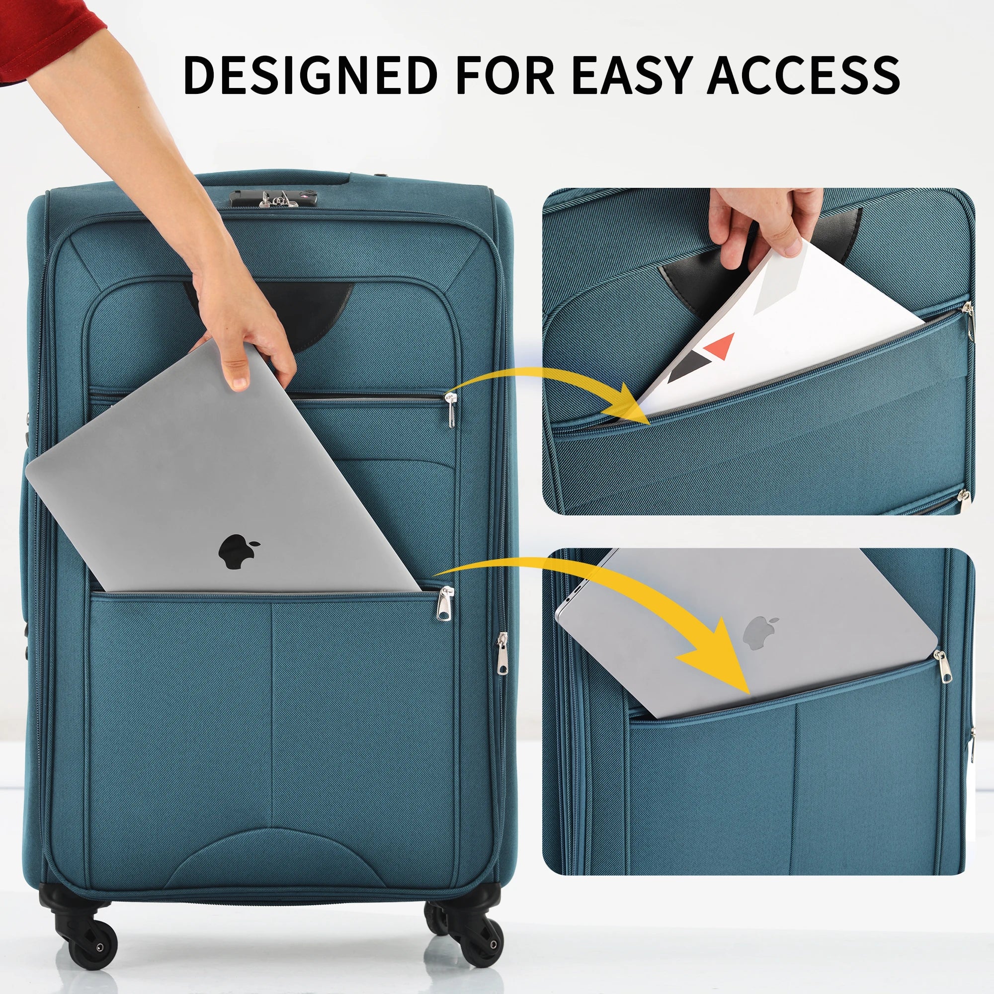 3 Piece Softside Luggage Set