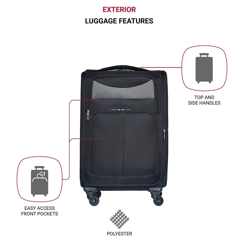 3 Piece TSA Spinner Luggage Set
