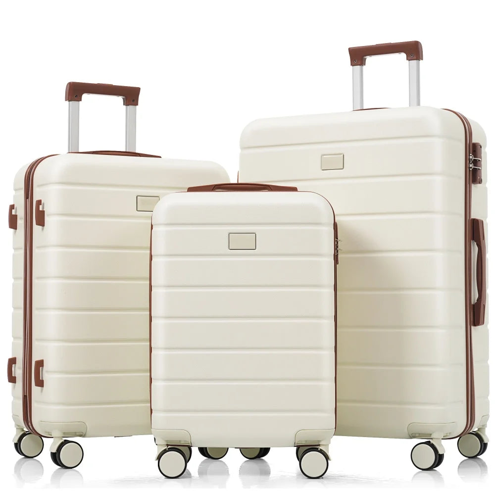 3 Piece ABS Spinner Luggage Set