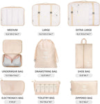 9 Piece Travel Organizer Set