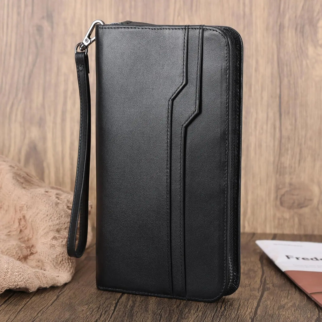 Leather RFID Travel Wallet