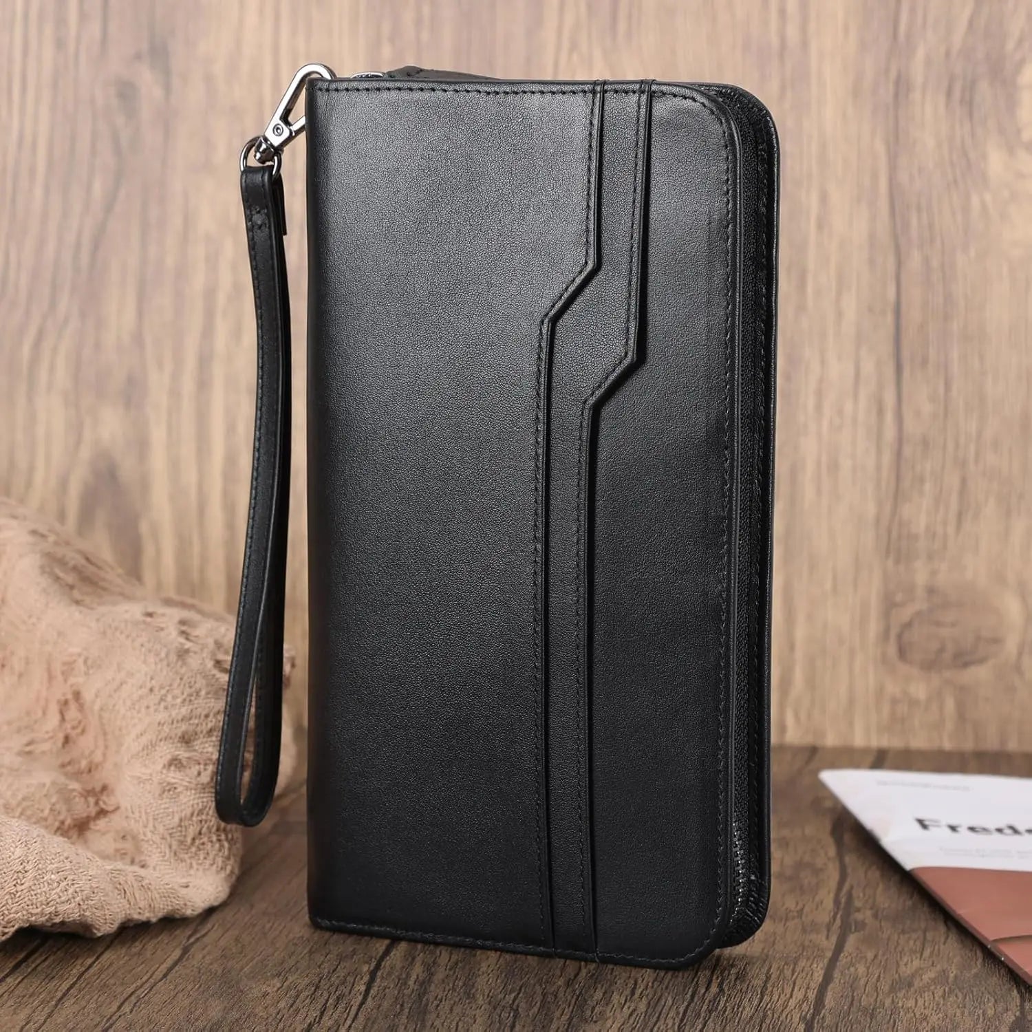 Leather RFID Travel Wallet