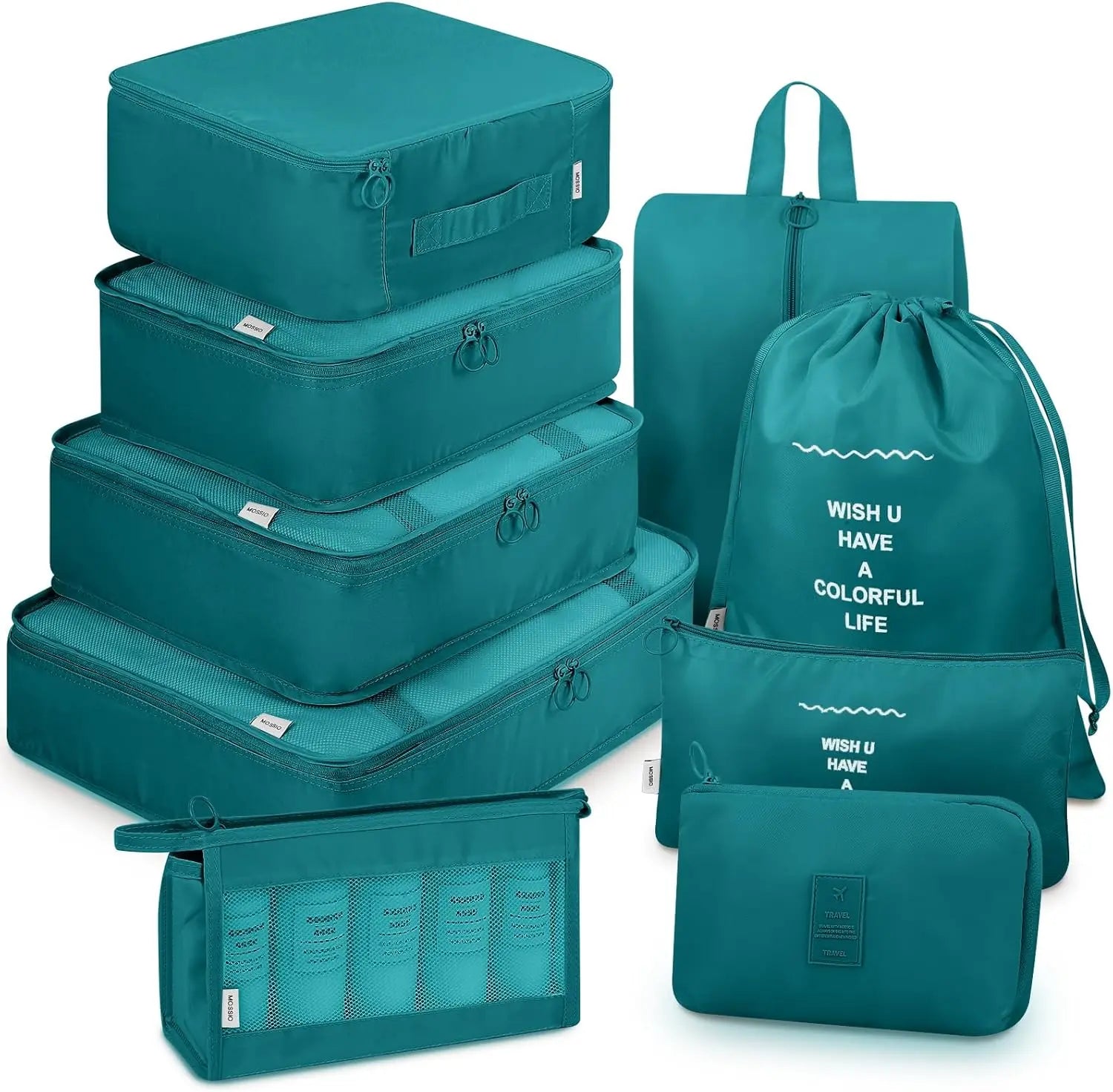 9 Piece Travel Organizer Set