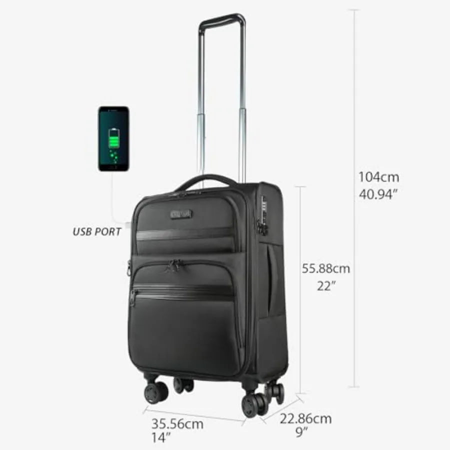 Softside Carry On with Front Pocket