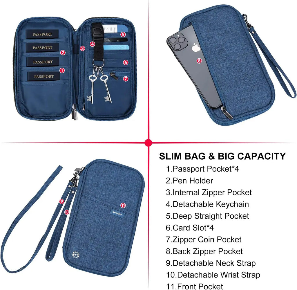 RFID Travel Passport Wallet