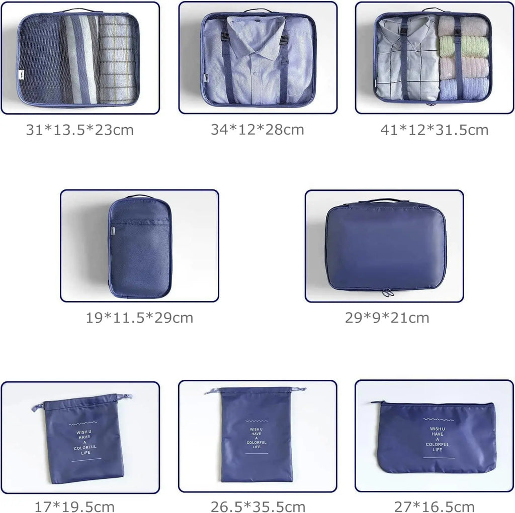 8 Piece Travel Organizer Set