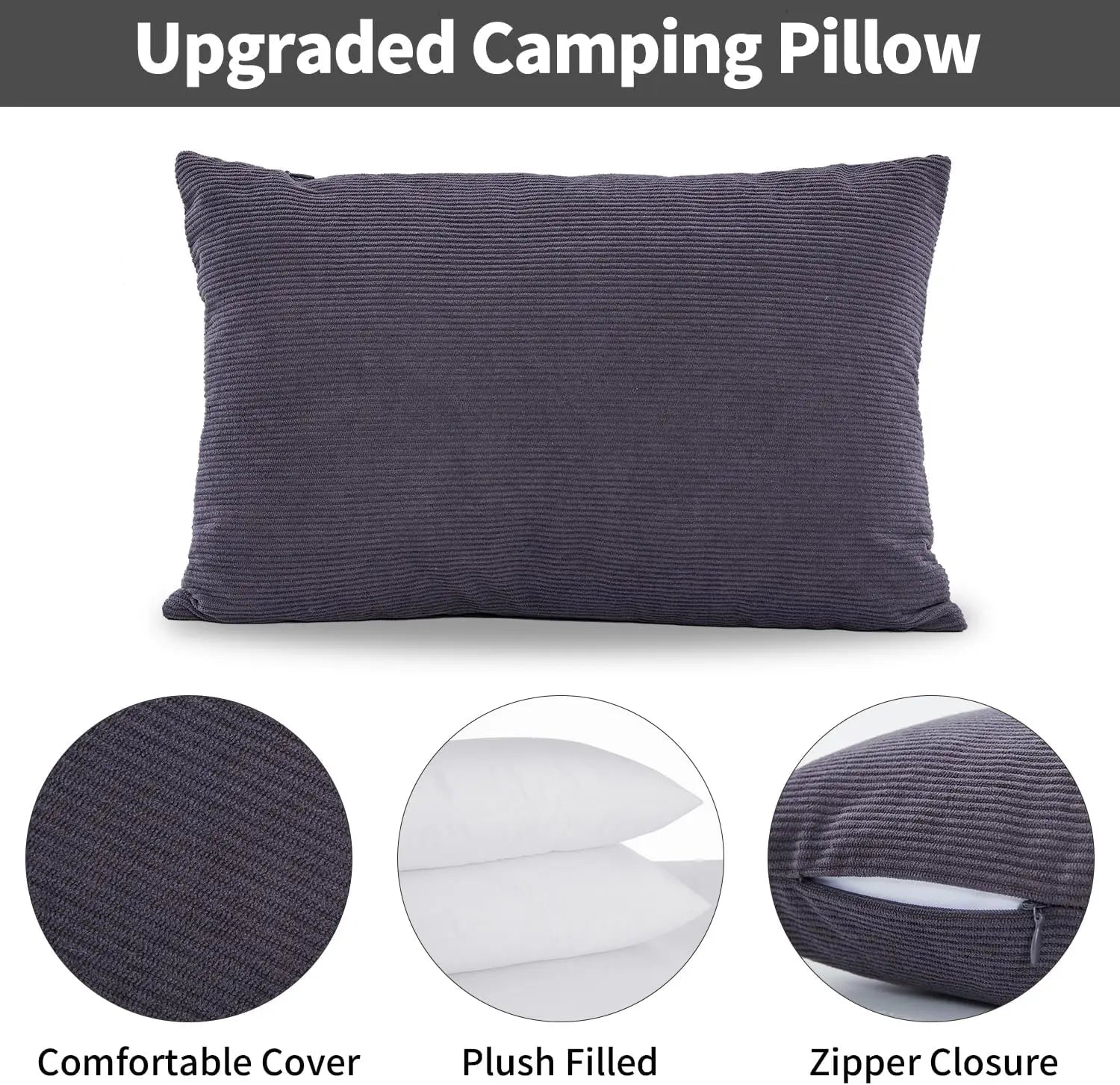Plush Travel Camp Pillow