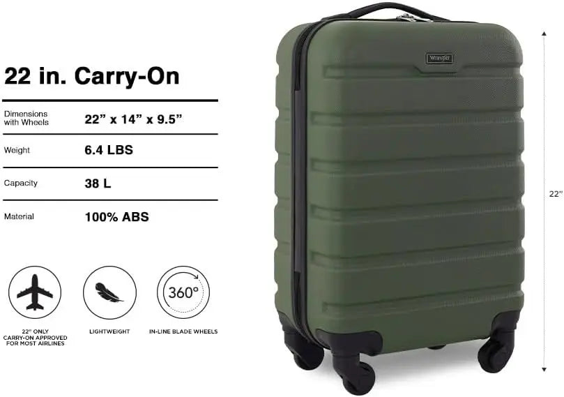 22” Hardside Spinner Carry On