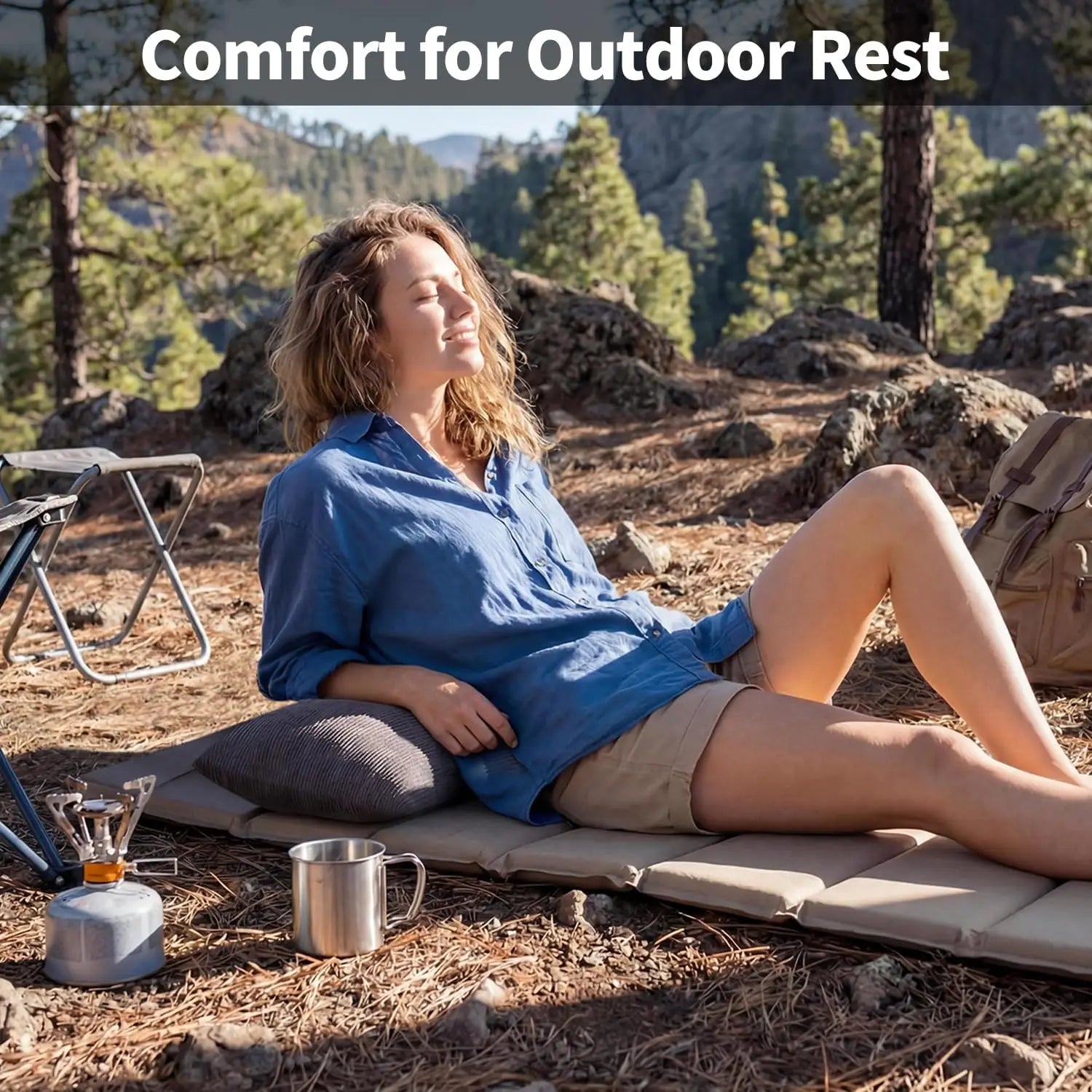 Plush Travel Camp Pillow