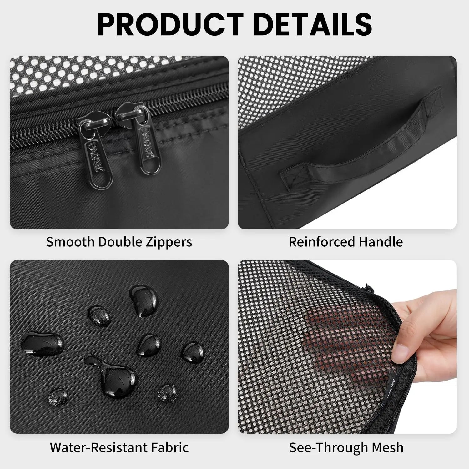 6 Piece Travel Packing Cubes
