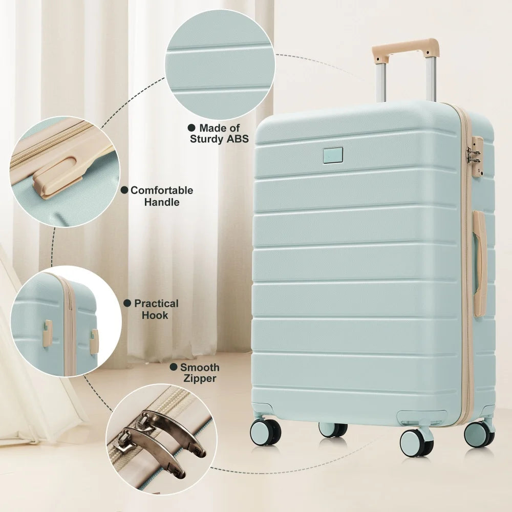 3 Piece ABS Spinner Luggage Set