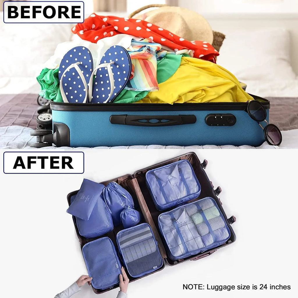 8 Piece Travel Organizer Set